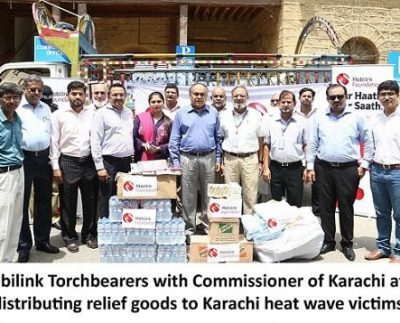 Mobilink Helps Karachi Battle the Heat "Karachiites and neighboring"
