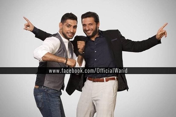 Boxer Amir King Khan and Shahid Afridi to appear together