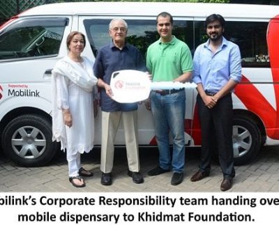 Mobilink Donates State-of-the-Art Mobile Dispensary Khidmat Foundation