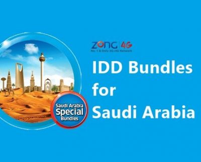 Zong offers the most affordable IDD bundles for Saudi Arabia