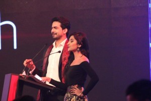 Ali Safina hosting the event with his beautiful wife, Hira Tareen