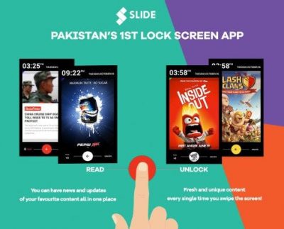 SLIDE, Pakistan’s first lock-screen app rapid technological