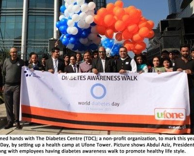 Ufone, TDC collaborate to mark World Diabetes’ day