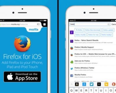 Firefox for iOS now available in a unique search