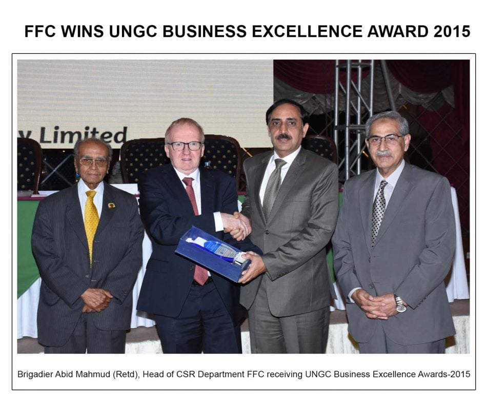 FFC wins UNGC Business Excellence Award 2015