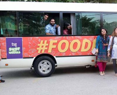 Foodpanda is Pakistan’s online food ordering company, which celebrated desi food upon a live filled Food run with TGS’s SWOT-on-wheels.