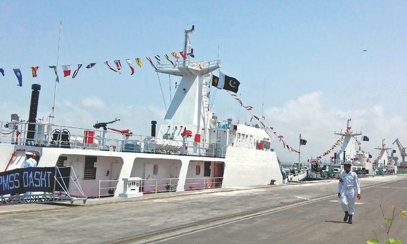 PMSS Dasht has been inducted as the third Chinese -built maritime patrol ship for the security concerns of the China -Pakistan Economic Corridor. PMSS