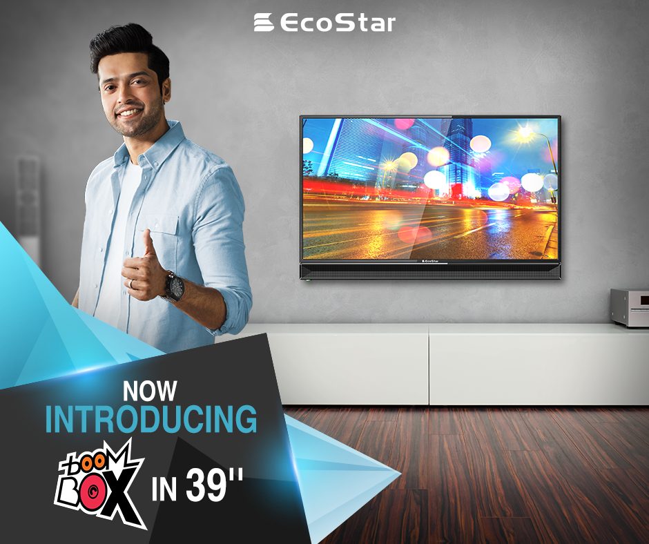 Equipped with Boom Box and cutting-edge technology, the slim, sleek and an artful EcoStar 39 inches LED leaves viewers spellbound with its powerful sound