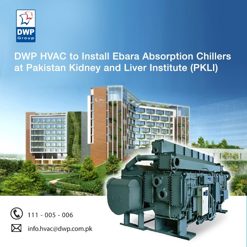 DWP HVAC Division has a history of doing such beneficial projects in Lahore including; DHA Raya Golf Club, Shalimar Hospital, Bahria Orchard Hospital
