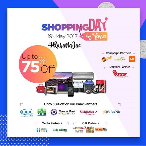 Yayvo.com along with other e-commerce partners have taken the initiative to celebrate Pakistan’s Own Online Shopping Day on 19th May 2017. It’s going to be