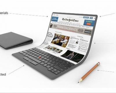 Folding laptop concept unveiled by Lenovo