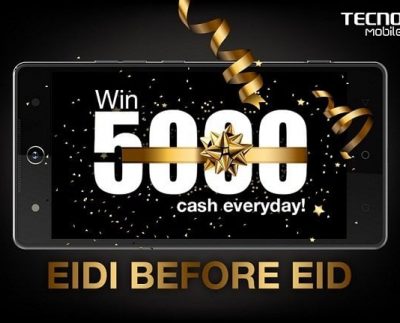 Celebrate your Eid with Tecno A Chance to win 5000 cash, Motorbike and many more gifts!