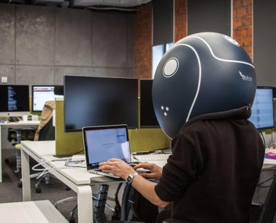 Hochu rayu, Ukrainian design firm wants to give you an entire oversized helmet to hide out in, so that you are calm in your own noiseless life.