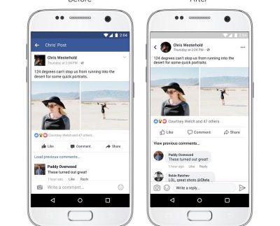 Facebook to Redesign its News Feed and add a gray bubble to show full comment
