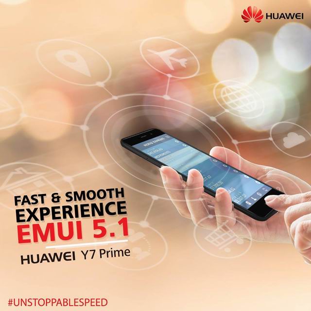 EMUI 5.1 enriches the true potential of HUAWEI Y7 Prime