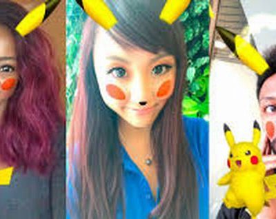 Pikachu yourself now with Snapchat