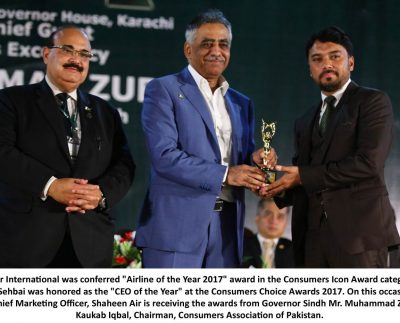 Shaheen Air Clinches Top Accolades at Consumers Choice Awards 2017