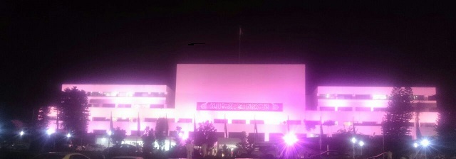 Parliament House turned Pink In support of Pink Ribbon