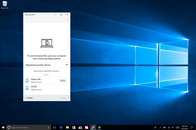 Windows 10 PC can be unlock with Samsung phone