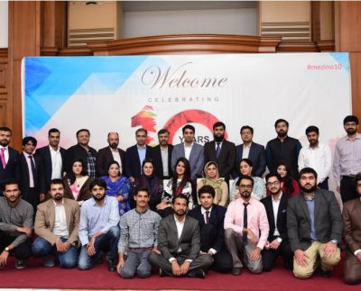 Mezino Technologies Celebrates its 10th Anniversary with IT Industry at Faletti’s Hotel Lahore