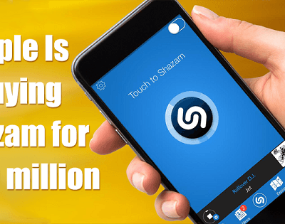 Apple is set to buy Shazam for $400 million