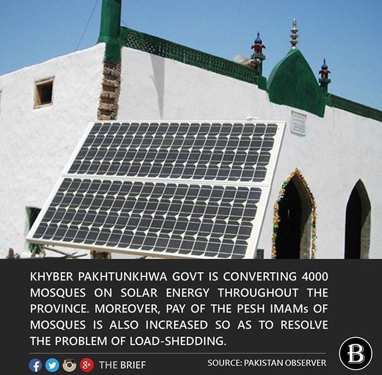 Mosques in KPK Will Soon Work on Solar Power