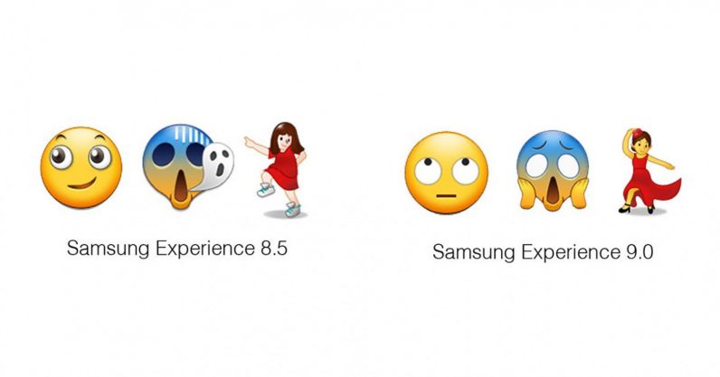 Finally Samsung redesigned emoji are actually recognizable including rolling eyes