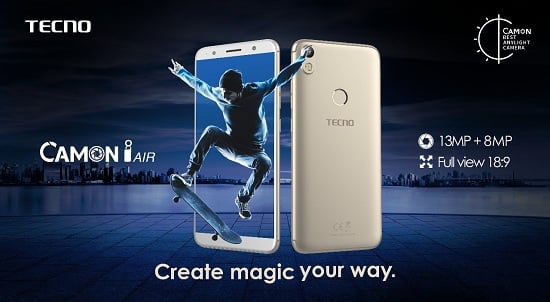 TECNO Strengthens Its Camera-centric Series with the Launch of Camon i Air.