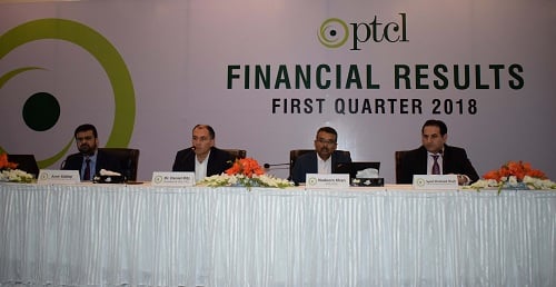 PTCL Group posted revenue of Rs. 30 Billion with 4 % YoY growth in Q1 2018