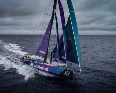 Team AkzoNobel finishes Volvo Ocean Race with second place on final leg; becomes fastest crew in Volvo Ocean Race history