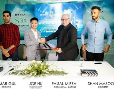 Infinix Unveils its first AI Integrated, Notch Screen S3xand Multan Sultans Campaign
