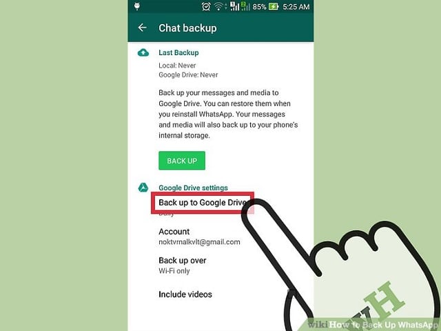 Why you too should back up your whatsapp to Google drive