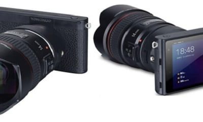 The Yongnuo YN450, a mirror-less camera which can work with Cannon lenses!