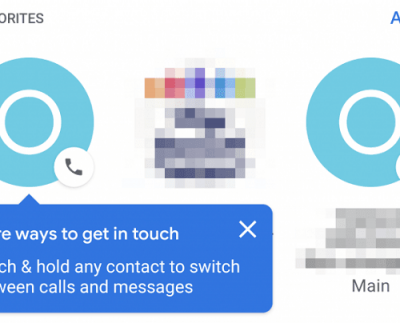 Google is rolling out the three-column Favorites UI for its phone