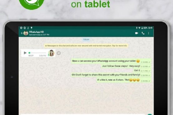 Now you can use WhatsApp on your tablet
