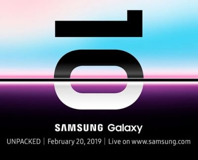 Its Official; Samsung Galaxy S10 launch date set at February 20th