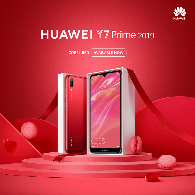 Huawei Showers its Love in Pakistan with a Coral Red Edition of HUAWEI Y7 Prime 2019