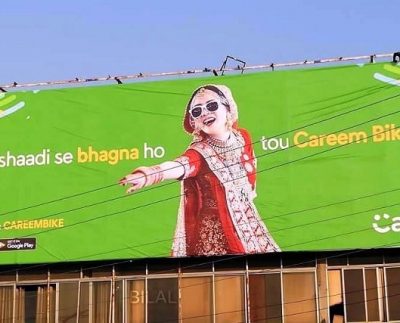 So this Careem Billboard has taken the fight against all people who value morals