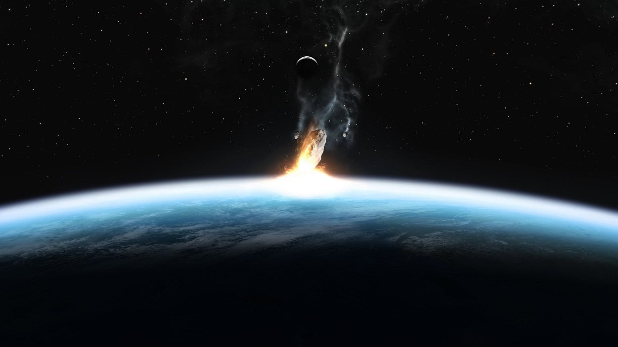 NASA SIMULATION OF THE APOCALYPTIC ASTEROID