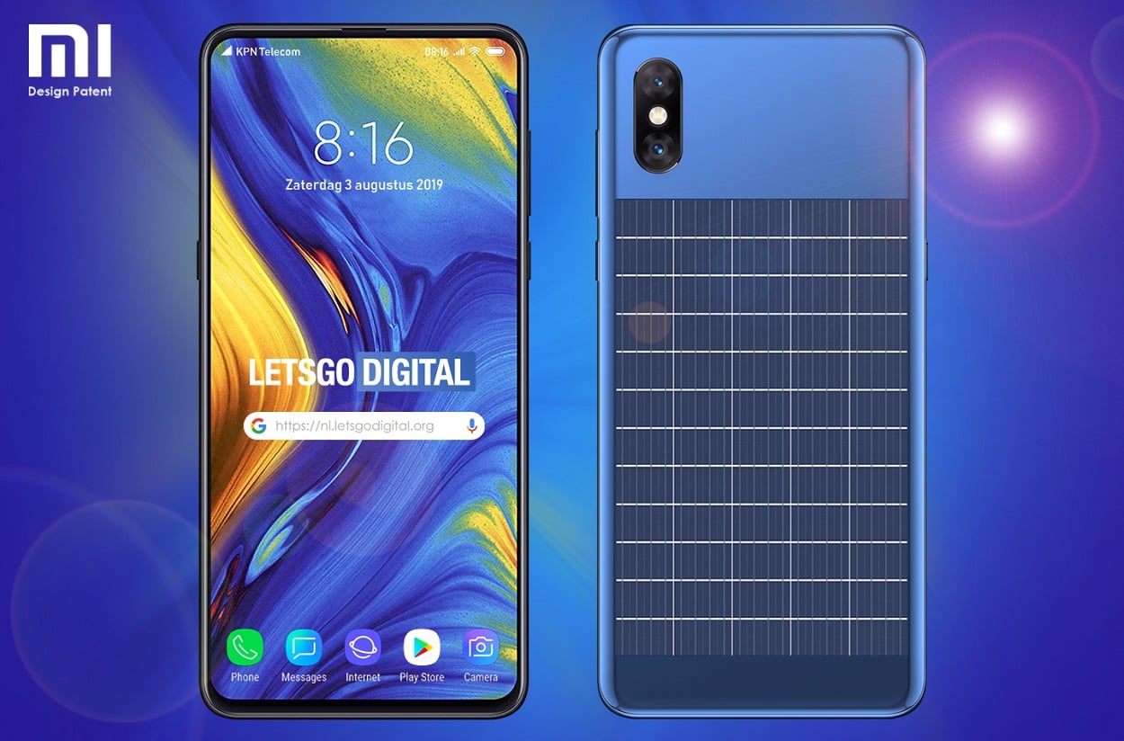 Xiaomi smartphone with a solar panel?