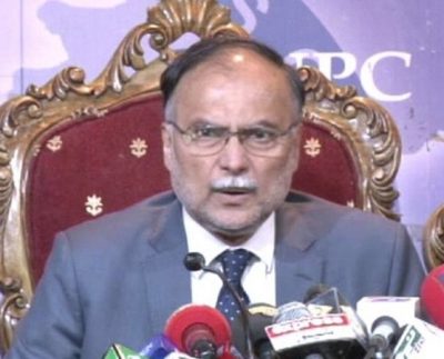 PML N LEADER AHSAN IQBAL QUESTIONS PTI’S FUNDS FROM INDIA, MIDDLE EAST AND US