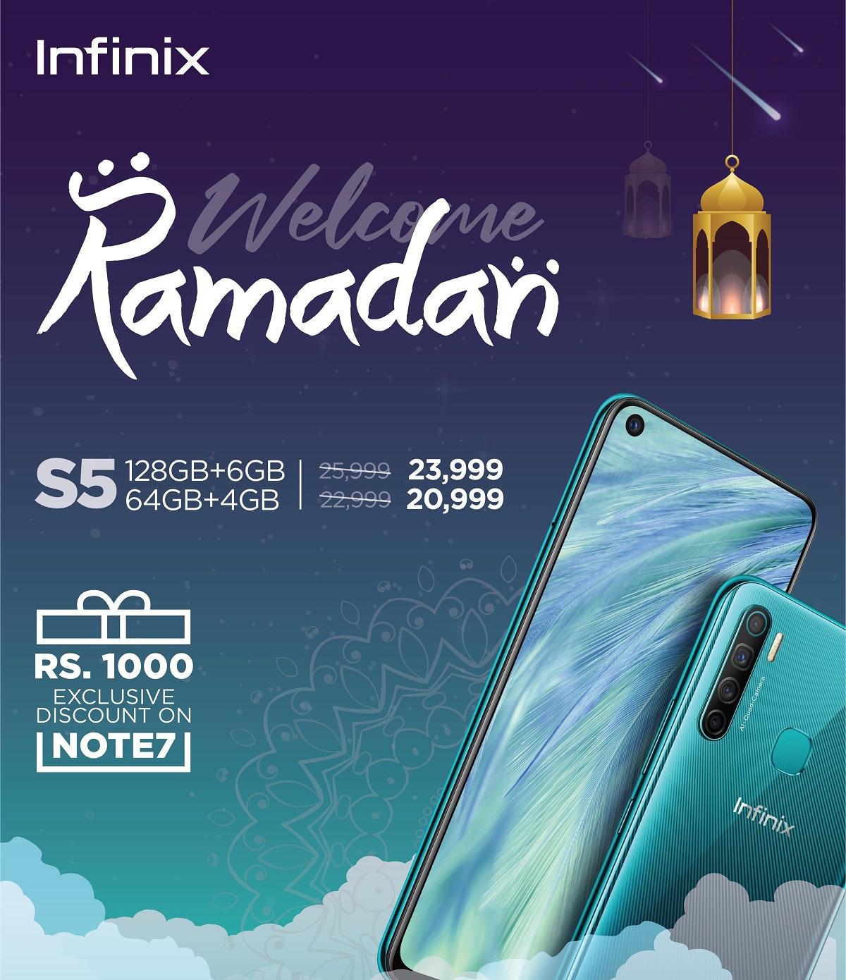 Infinix Welcomes Ramadan with Thrilling Discounts on its Latest S5 Series