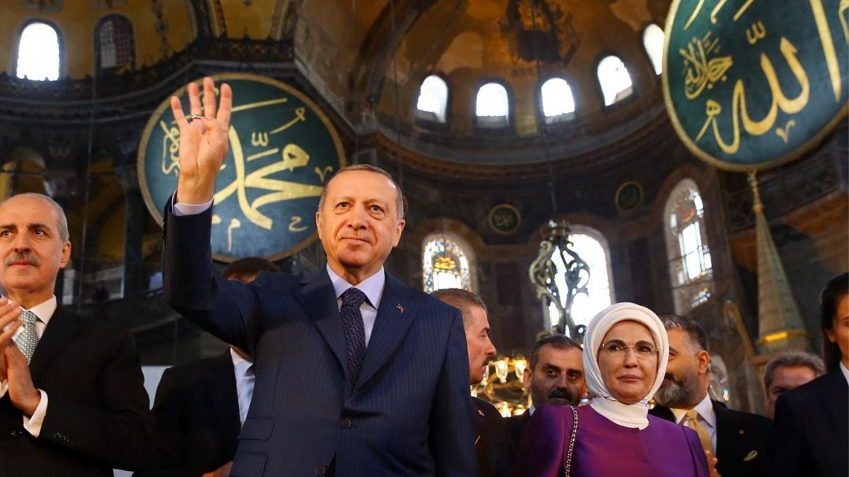 Erdogan Joins People In Historical Prayer At Hagia Sophia