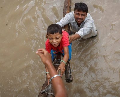 Key Roads in the Indian Capital, Delhi, Flooded as Yamuna River Overflows